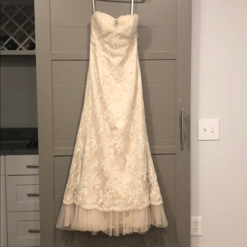 Vintage off white wedding dress